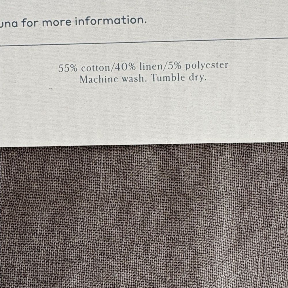 Casaluna - 72"x72” Linen Shower Curtain Gray - Cas Gray - Picture 4 of 10